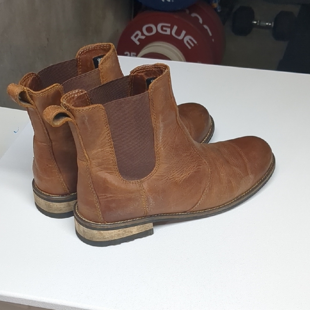 Kodiak Tan Leather Ankle Boots